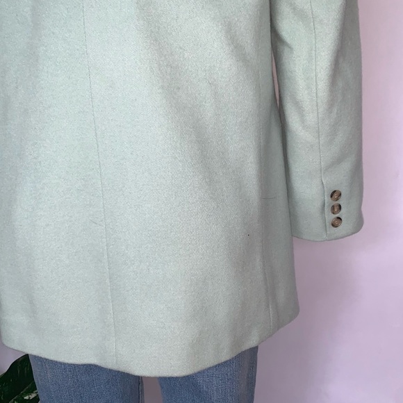 v i n t a g e :: Seafoam Wool Cashmere Longline Blazer Vest Set Bloomingdale’s - Picture 11 of 16